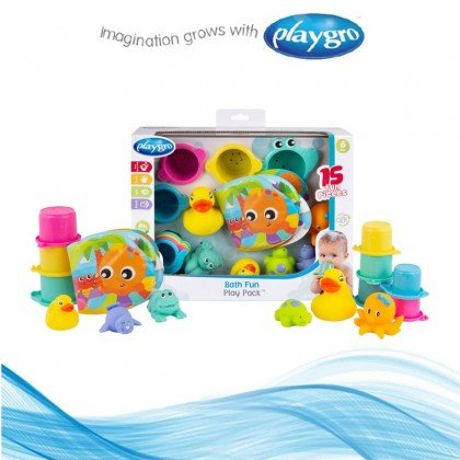 PLAYGRO vannas rotaļlietu komplekts Fun Play, 0188341 0188341