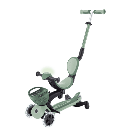 GLOBBER skrejritenis Go Up Baby Lights 360, 3in1, pasteļzaļš, 844-104 