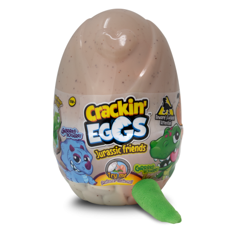 CRACKIN EGGS mini plīša rēcošais dinozaurs Jurassic Friends, sortiments, SK014D2 