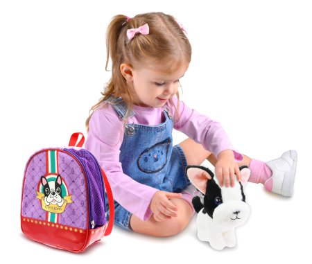 CUTEKINS plīša suns ar somiņu Poochi Poo, 35046 35046