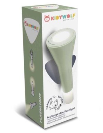 KIDYWOLF daudzfunkcionāls lukturītis, zaļš, FLASHLIGHT-GR 