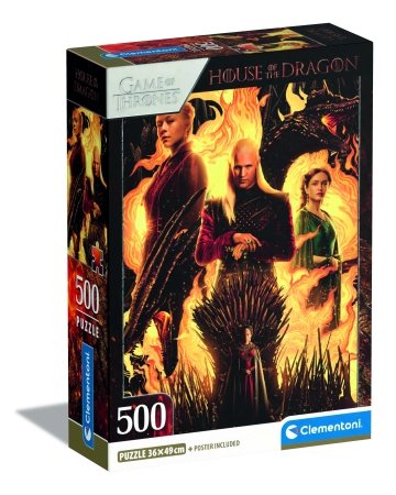 CLEMENTONI HOUSE OF THE DRAGON puzle, 500 pcs., 35548 