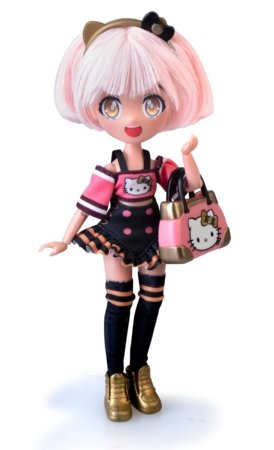 4SF manga stila lelle ar skrituļiem Hello Kitty 19,5 cm, HKTF1000 