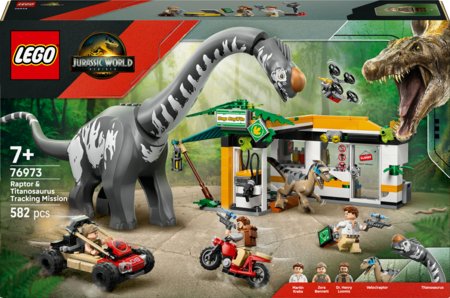 76973 LEGO® Jurassic World™ Plēsēja un titanozaura izsekošanas misija 