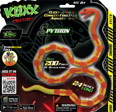 ZING KLIXX CREATUREZ salokāms pitons, KX130P 