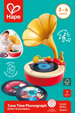 HAPE rotaļu fonogrāfs, E0641A 