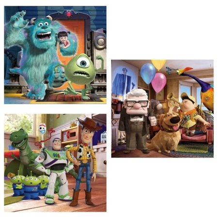 CLEMENTONI puzle Square Disney Pixar, 3x48 gab., 25065 