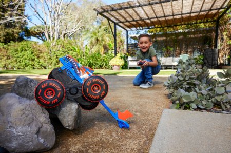 HOT WHEELS R/C 1:15 Monster Trucks mašīna tīģerhaizivs kāpējs, JFR39 