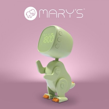 MARY'S modinātājs ROBO DINO, Green, MW61059 