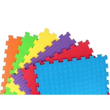 SUNTA sensorais puzles paklājs ar dažādām tekstūrām, 6 daļas, 8401B3 