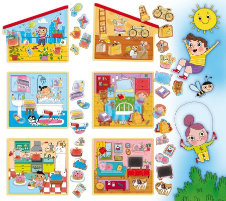 LISCIANI MONTESSORI puzle My house, 85644 85644