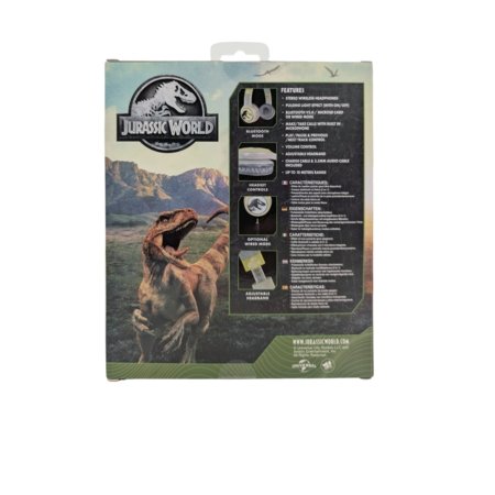 JURASSIC WORLD vieglas Bluetooth austiņas, HMJW-BTLI-TREX 