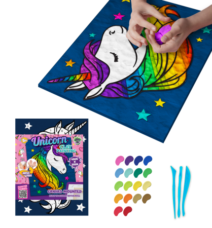 SPLAT PLANET clay painting Unicorn, SP46871 