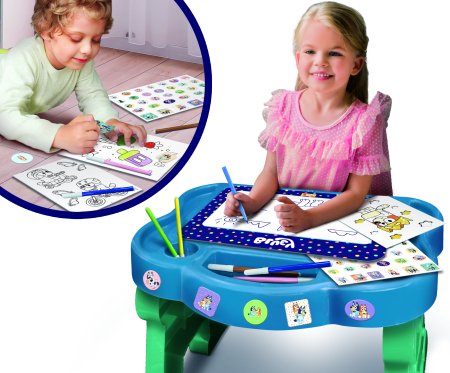 LISCIANI Bluey zīmēšanas komplekts ar galdu, 99399 