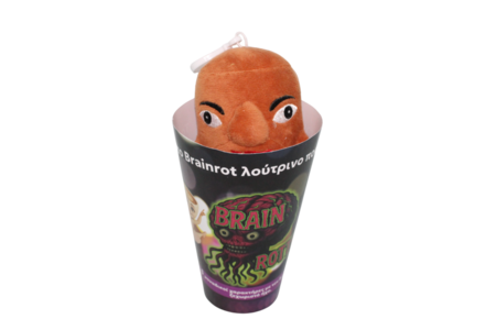 BRAIN ROT runājošs plīša piekariņš 15 cm, sortiments, BD1270 