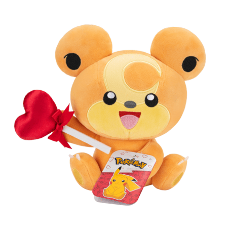 POKEMON plīša rotaļlieta Teddiursa ar sirdi, 20 cm, PKW3664 