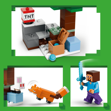 21583 LEGO® Minecraft® Steve piedzīvojums taigā 