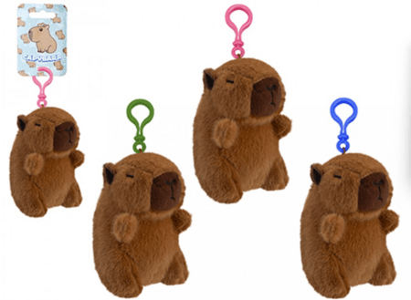 Plīša kapibaras saspraude 10 cm asorti, 471630 