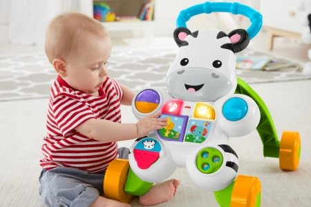 FISHER-PRICE zebra ar skaņām - mani pirmie soļi, GGK38 DLD80