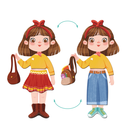 DODO magnētiskā spēle Saģērbt Modes meiteni, 200243 