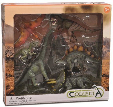 COLLECTA dinozauru rotaļu komplekts Aizvēsturiskā dzīve 6 gab., 89494 89494