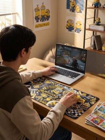 MINIONS bezvadu peles un peles paklājiņa komplekts, MMMN-SET-MINIONS 