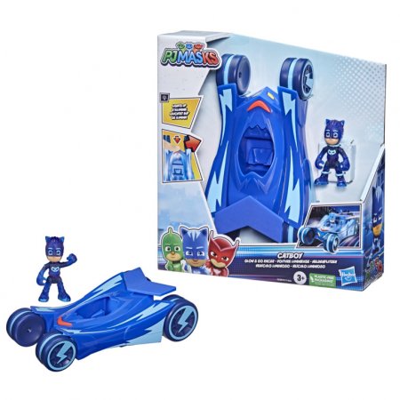 PJ MASKS transportlīdzeklis ar figūru Glow and Go Racers, dažādi, F21155L0 F21155L0
