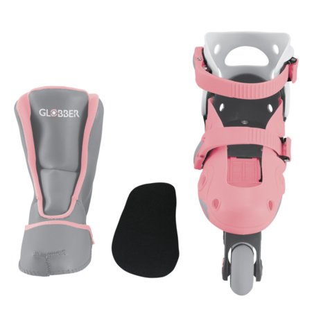 GLOBBER skrituļslidas Learning Skates 2 in 1, izmērs 30–33, pasteļrozā, 783-210 