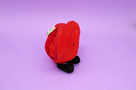 FLIPETZ plīša rotaļlieta - roze sirdī, Poppy red, 80400 