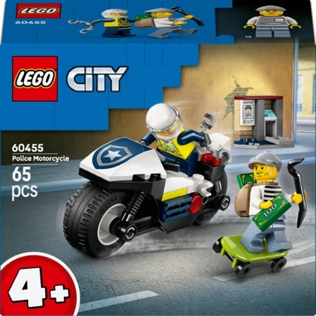 60455 LEGO® City Police Pakaļdzīšanās ar policijas motociklu 