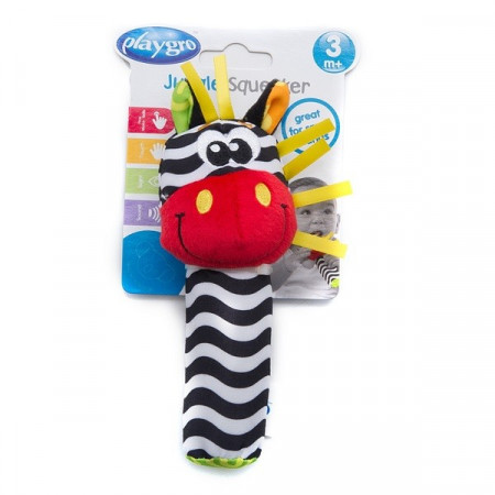 PLAYGRO pīkstulis Jungle Zebra, 0183439 0183439