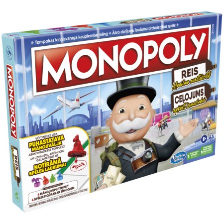 MONOPOLY spēle Pasaules tūre (LV, EE), F4007EL0 F4007EL0