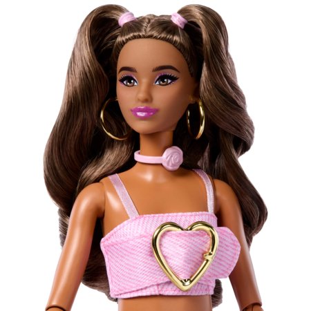 BARBIE Deluxe Fashionistas lelle rozā kostīmā, JJN72 