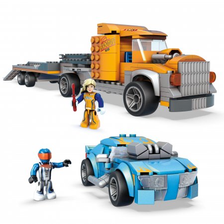 MEGA CONSTRUX HOT WHEELS monster truck vilcējs ar mašīna, GYG66 GYG66