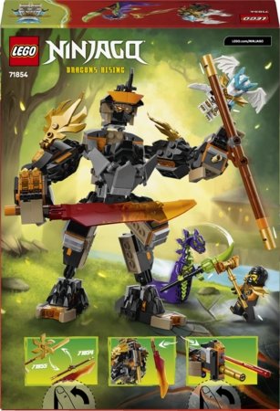 71854 LEGO® NINJAGO® Cole Misiju robots un Pūķis Zane 