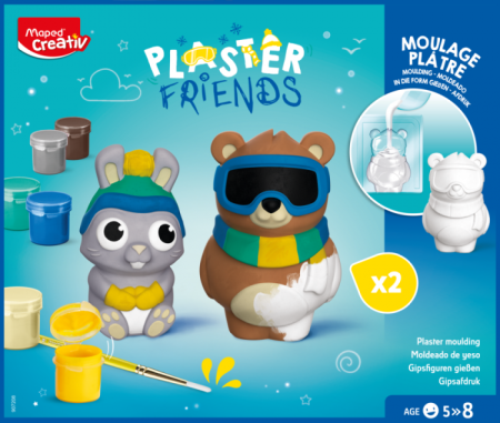 MAPED CREATIV Plaster Friends ģipša veidošanas komplekts, 229072080000 