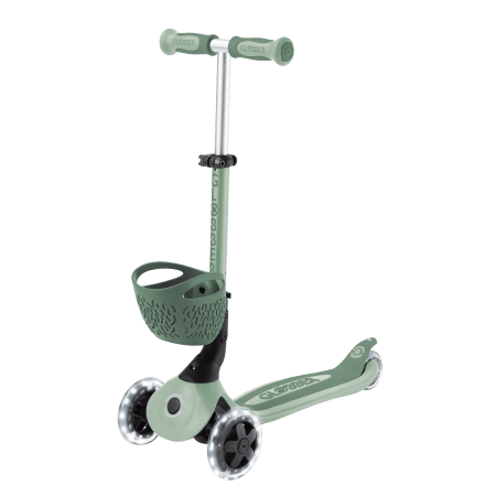 GLOBBER skrejritenis Go Up Baby Lights 360, 3in1, pasteļzaļš, 844-104 