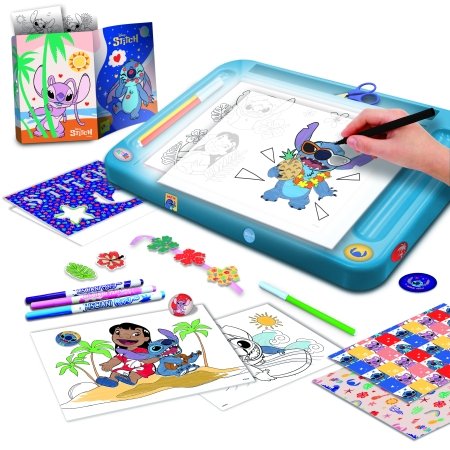 STITCH zīmēšanas komplekts ar gaismu, 107582 