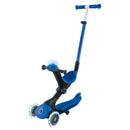 GLOBBER skrejritenis Go Up Deluxe Lights, tumši zils, 748-600 