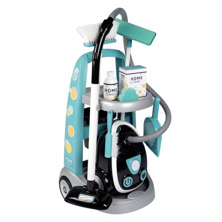 SMOBY tīrīšanas ratiņu un putekļu sūcēja komplekts Home Clean, 7600330316 7600330316