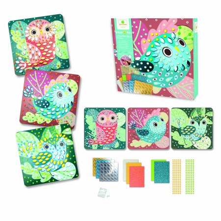 SYCOMORE radošais komplekts, mosaics sticker art, birds, CRE7057 CRE7057