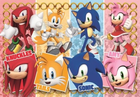 CLEMENTONI puzle Sonic, 60 gab., 26073 