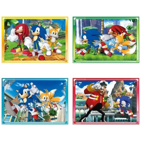 CLEMENTONI SONIC puzle, 4in1, 21522 