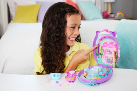 POLLY POCKET valkājams rotaļu komplekts  - eža mamma un mazulis,  JBJ91 