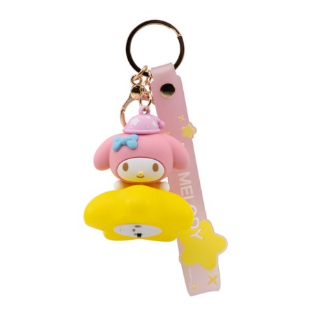 YUME Hello Kitty and Friends atslēgu piekariņš un siksniņa light-up star series, assort., 11730 