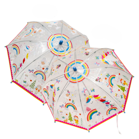 FLOSS AND ROCK caurspīdīgs krāsu mainošs lietussargs Fairy, 66 cm, 45P6508 