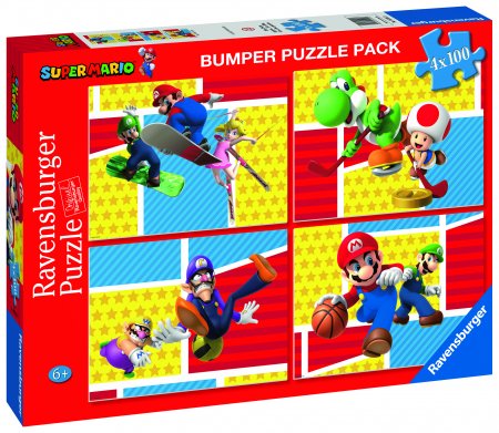RAVENBURGER puzle Super Mario, 4x100gab., 05195 05195