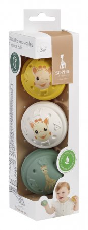 VULLI Sophie la girafe 3 mūzikas bumbas – dzirde, 3m+, 010504 010504