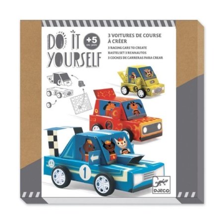 DJECO sacīkšu automobiļu veidošanas radošais komplekts Grand Prix, DJ07932 