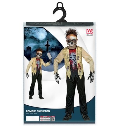 WIDMANN kostīms Zombija skelets, izmērs (128 cm / 5-7 gadi), 98256 